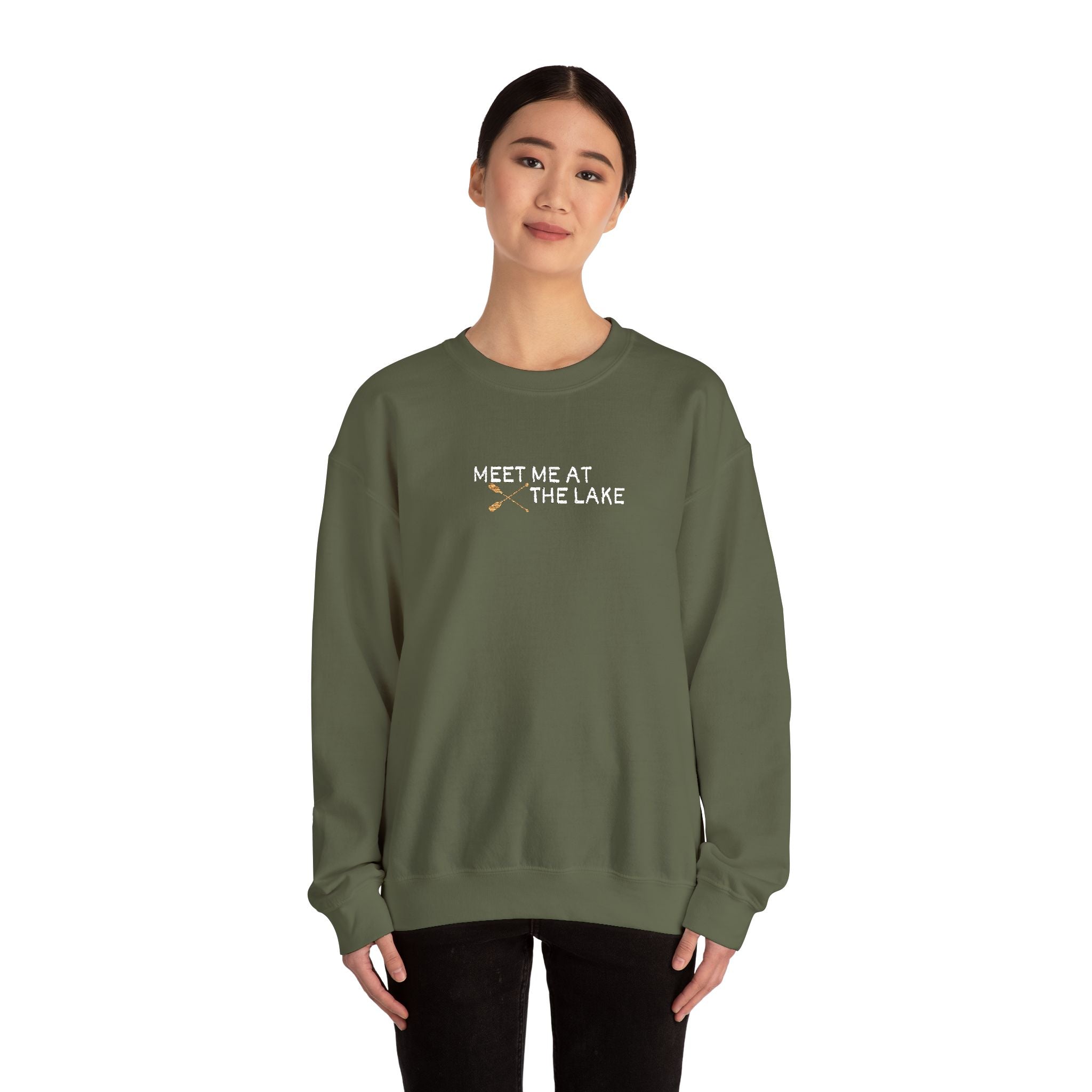 Meet me at the Lake Embroidered Unisex Sweatshirt Crewneck
