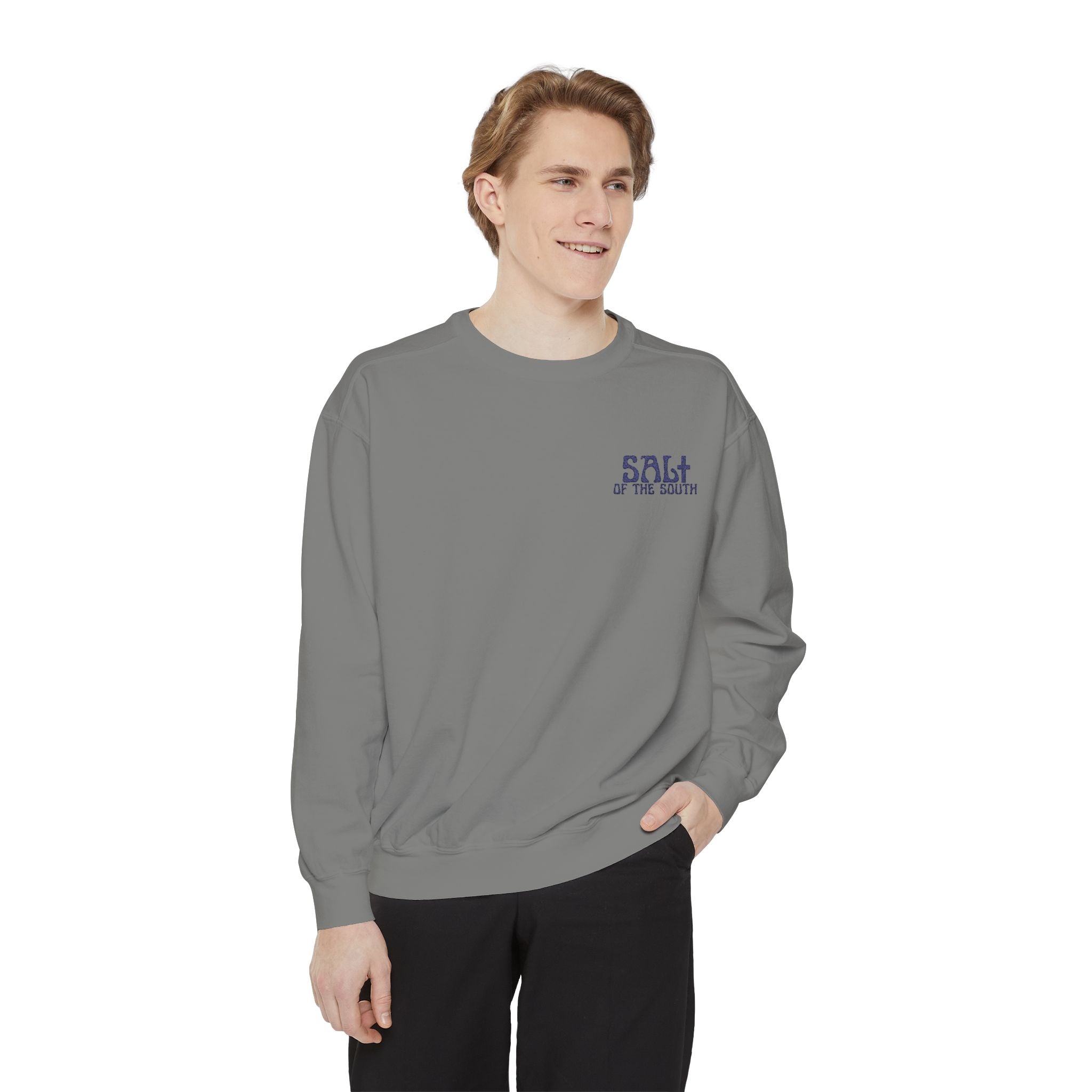 Salt of the South logo, Embroidered Crewneck Sweatshirt