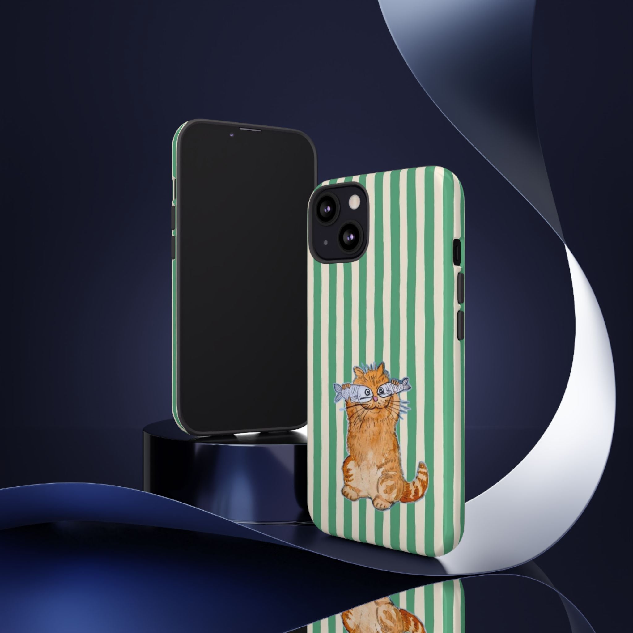 Fun Kitty n Fish - Phone Case