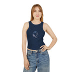 Whale Shark Trio Print Racer Tank Top