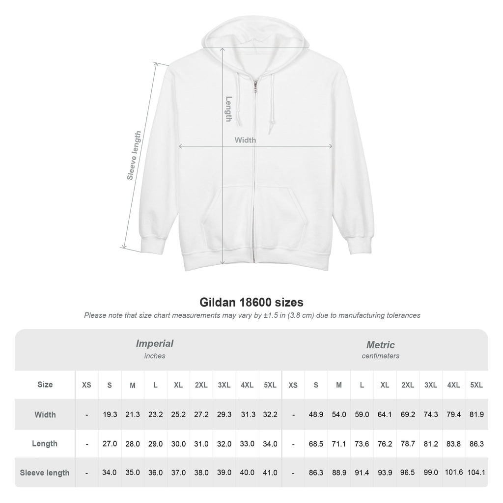 Salt of the Earth logo, Embroidered Unisex Zip Hoodie