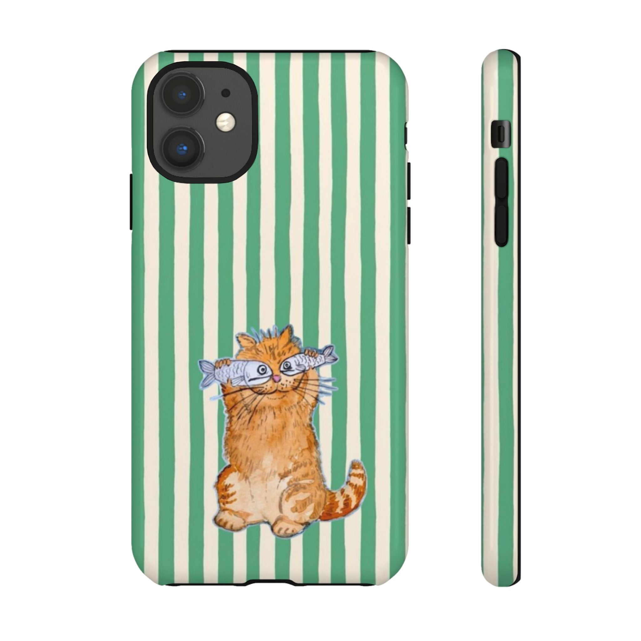Fun Kitty n Fish - Phone Case