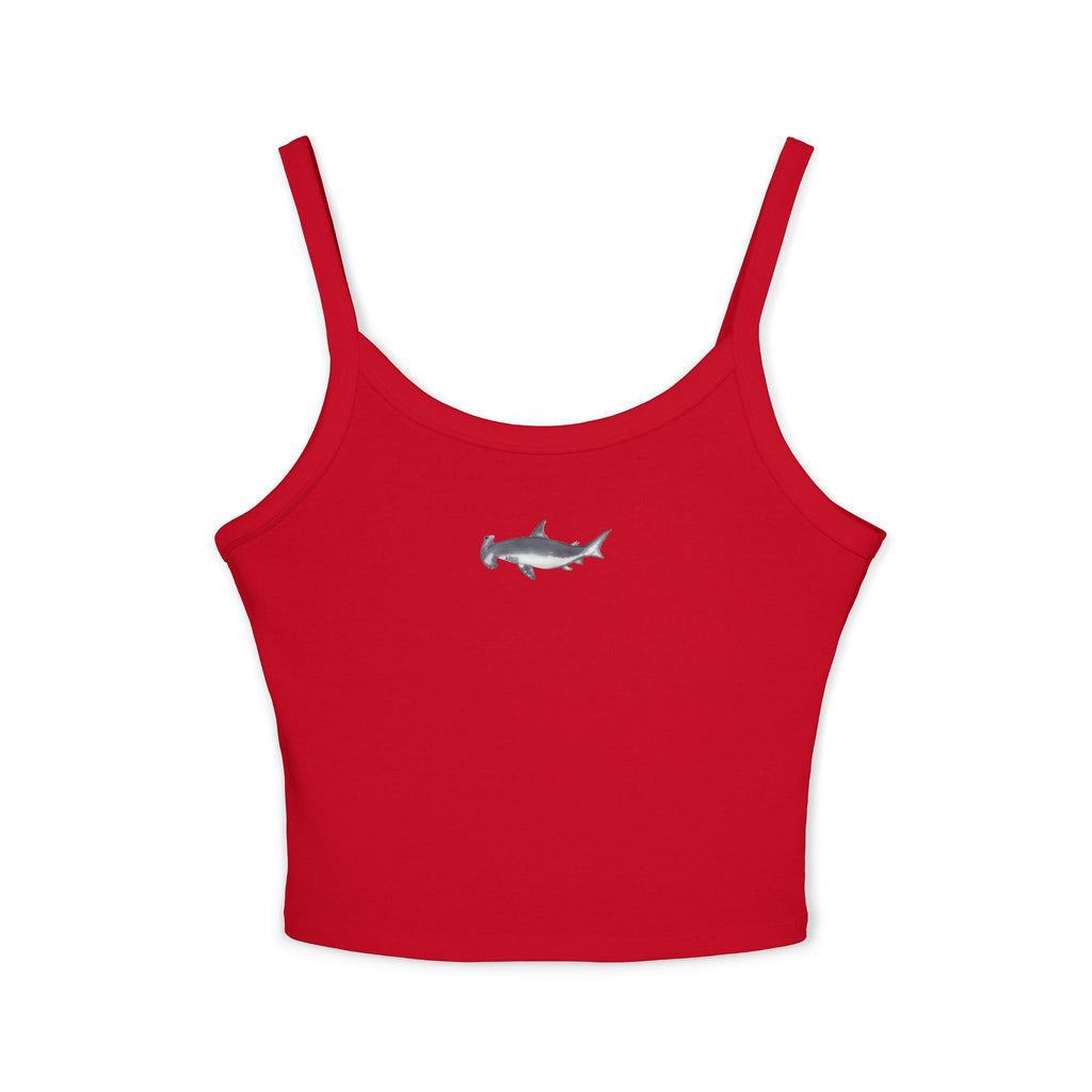 Hammerhead Shark Print Spaghetti Strap Tank Top