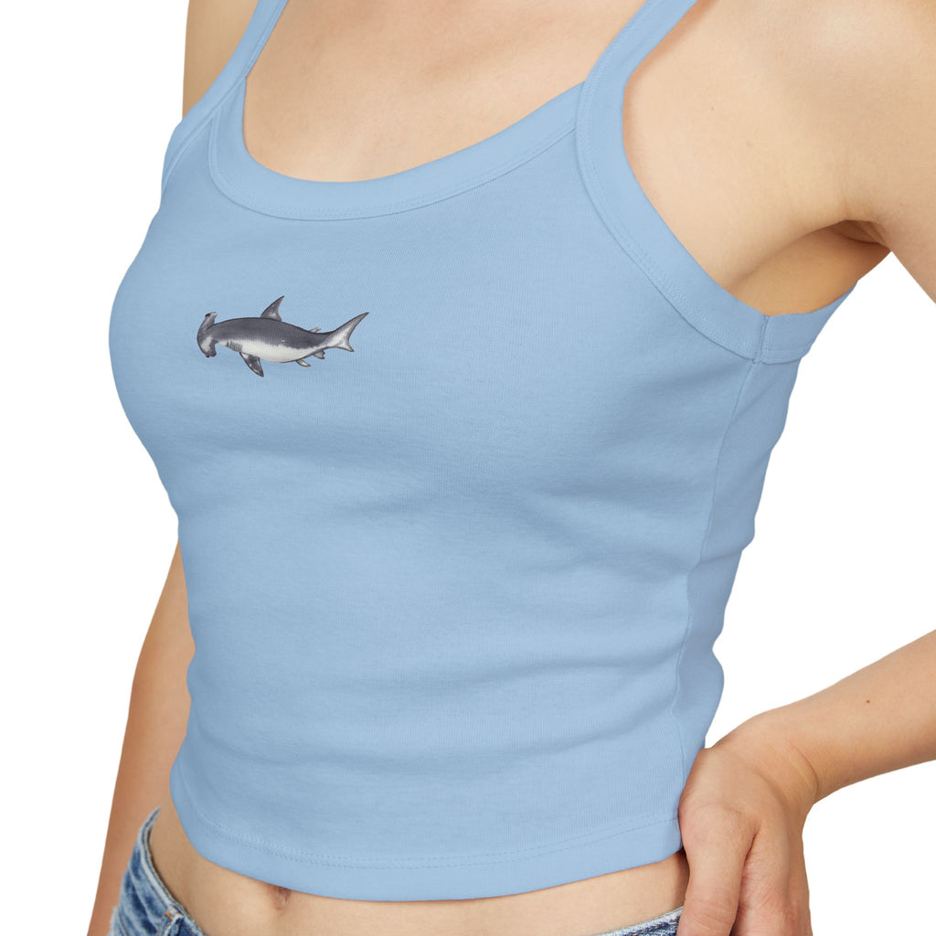 Hammerhead Shark Print Spaghetti Strap Tank Top