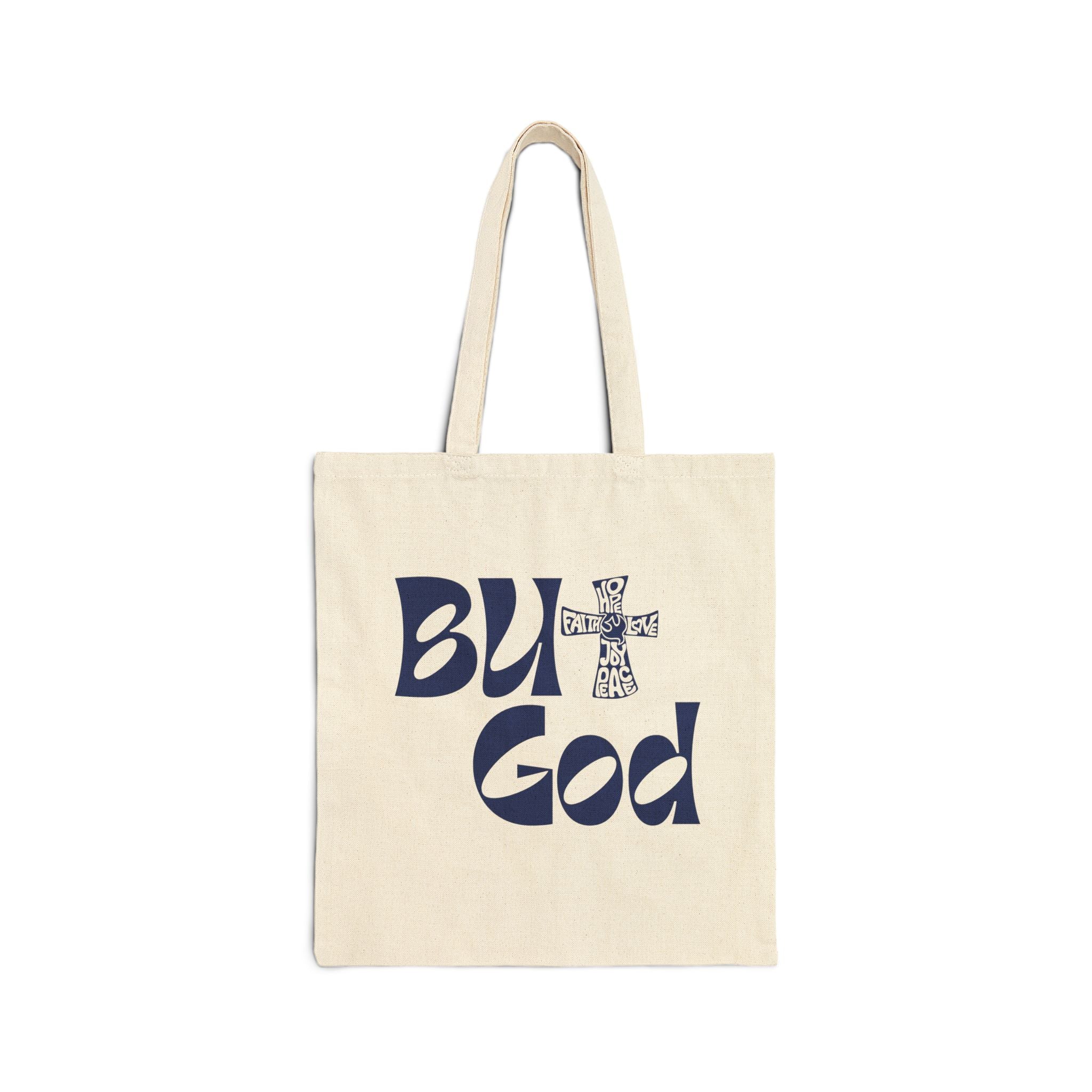 But God Cotton Canvas Tote Bag