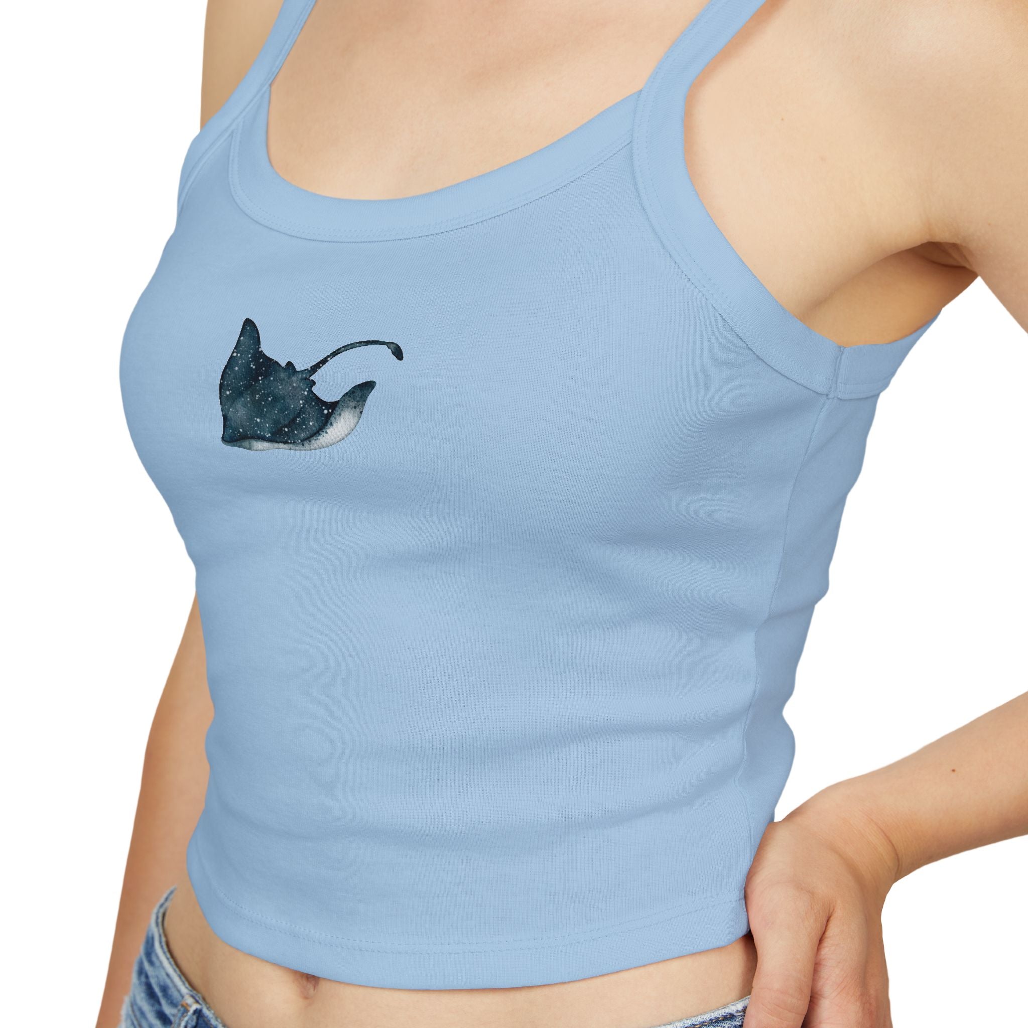 Stingray Print Spaghetti Strap Tank Top