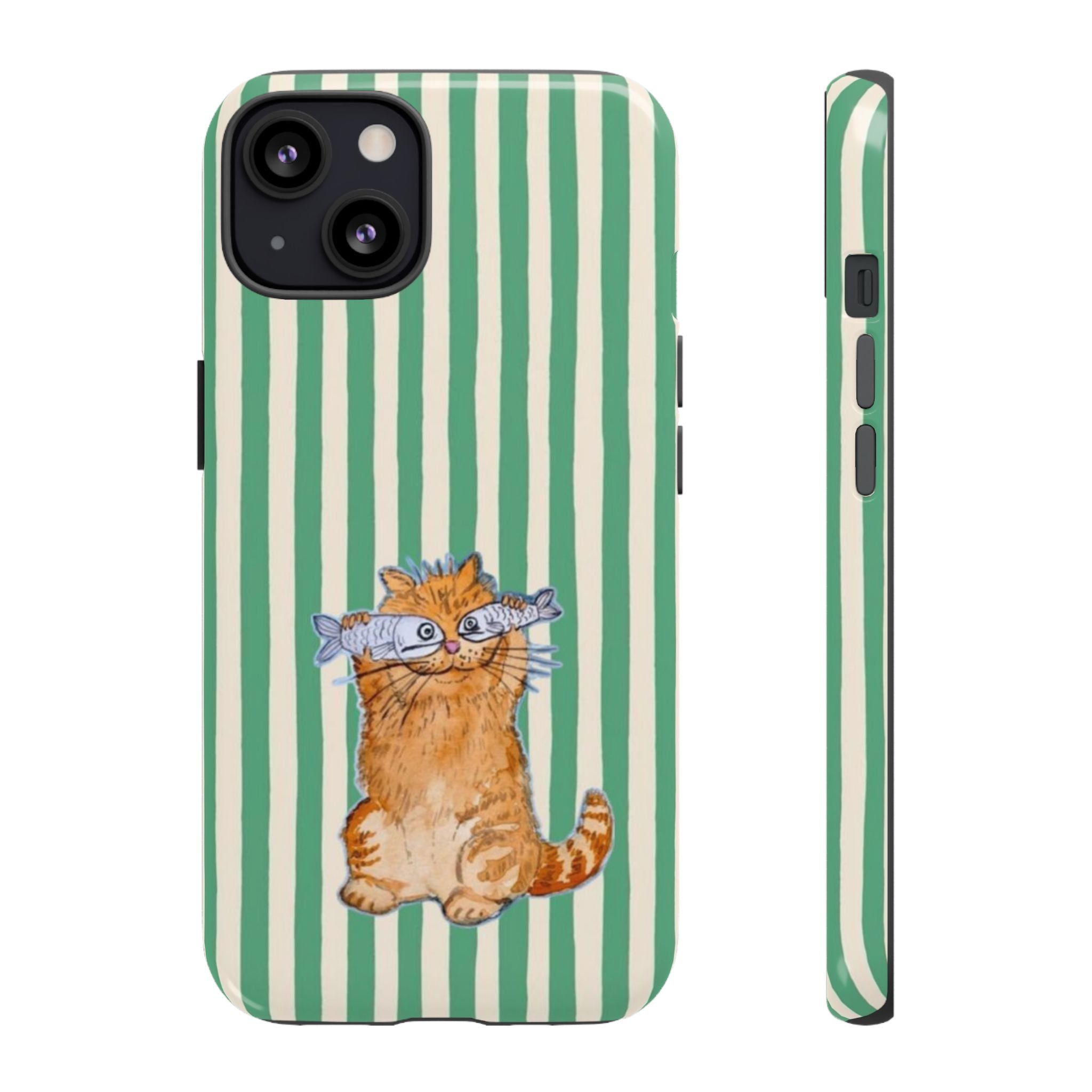 Fun Kitty n Fish - Phone Case